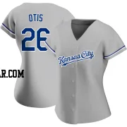 Amos Otis Women's Kansas City Royals Gray Authentic Road Jersey