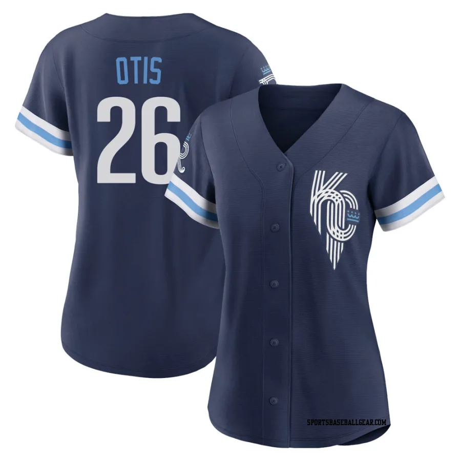 Amos Otis Women's Kansas City Royals Navy Authentic 2022 City Connect Jersey