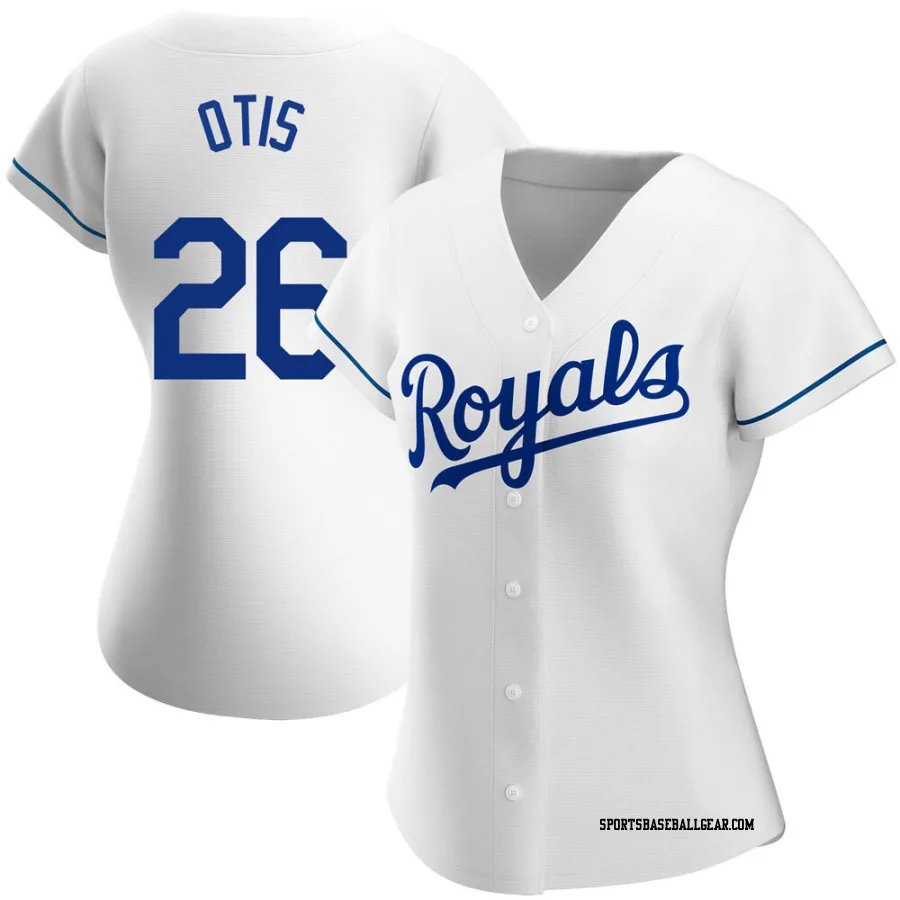 Amos Otis Women's Kansas City Royals White Replica Home Jersey