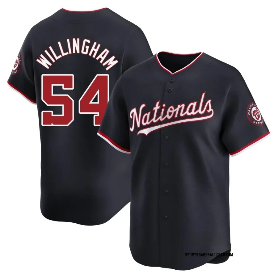 Amos Willingham Men's Washington Nationals Navy Limited Alternate Jersey