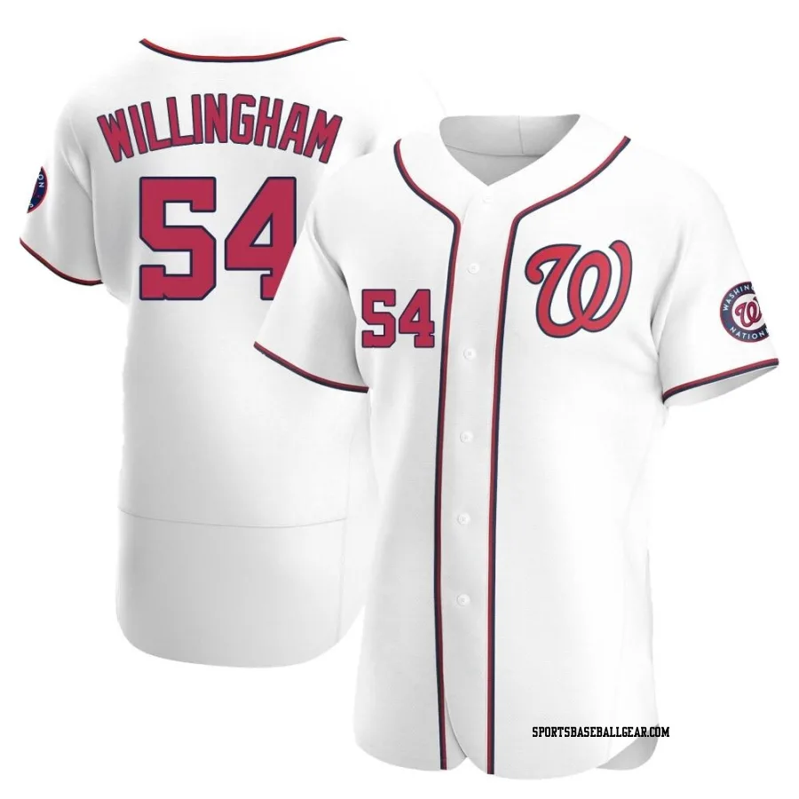 Amos Willingham Men's Washington Nationals White Authentic Home Jersey