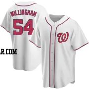 Amos Willingham Men's Washington Nationals White Replica Home Jersey