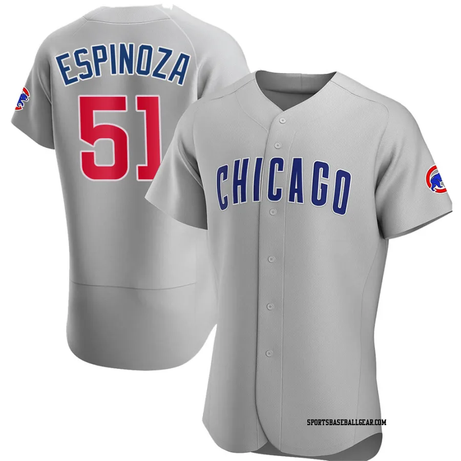 Anderson Espinoza Men's Chicago Cubs Gray Authentic Road Jersey