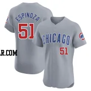 Anderson Espinoza Men's Chicago Cubs Gray Elite Road Jersey