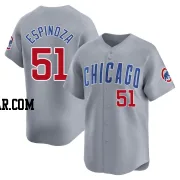 Anderson Espinoza Men's Chicago Cubs Gray Limited Road Jersey