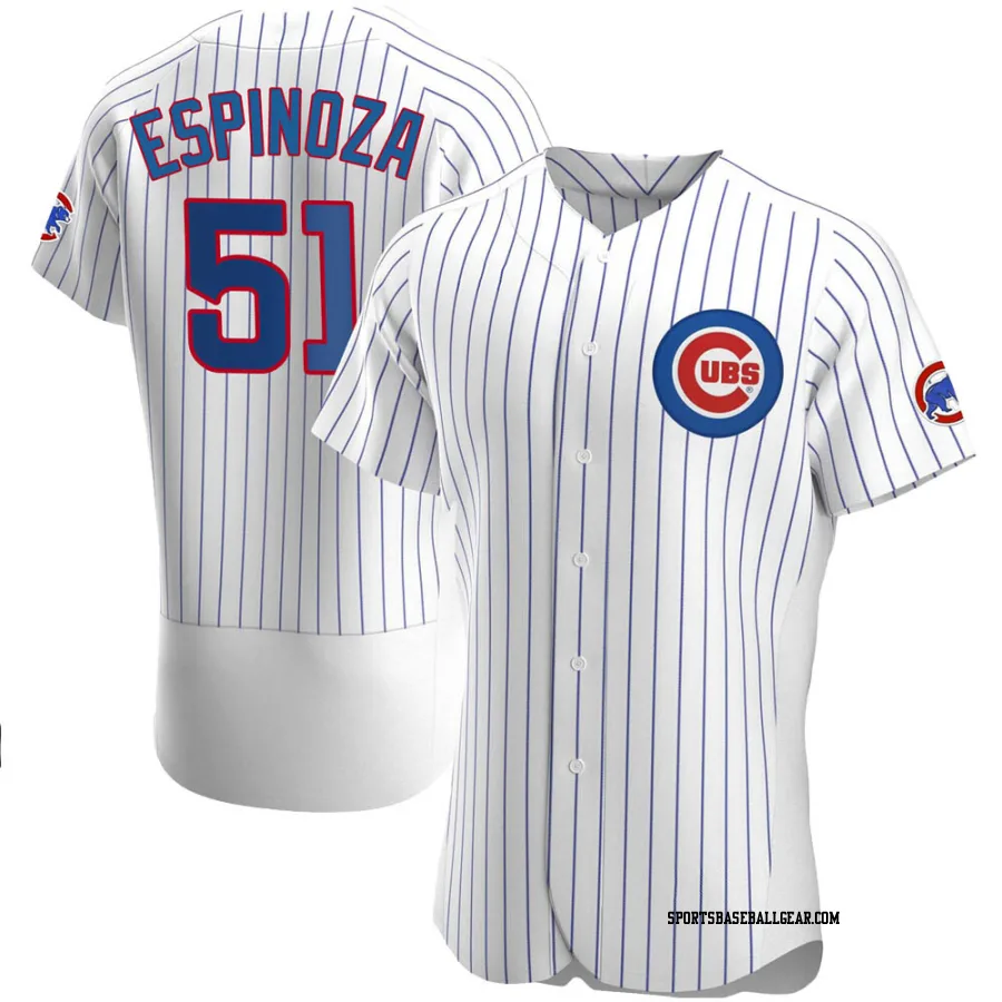 Anderson Espinoza Men's Chicago Cubs White Authentic Home Jersey