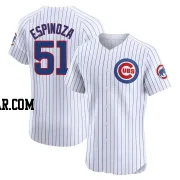 Anderson Espinoza Men's Chicago Cubs White Elite Home Jersey