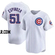 Anderson Espinoza Men's Chicago Cubs White Limited Home Jersey