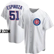 Anderson Espinoza Men's Chicago Cubs White Replica Home Jersey