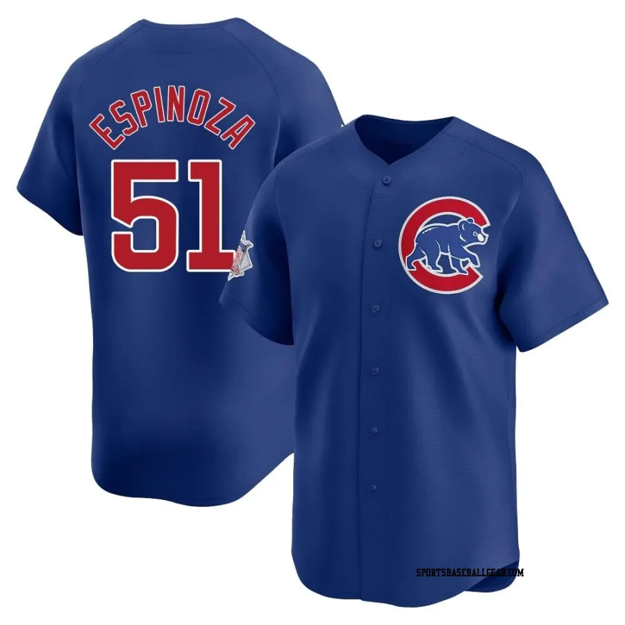 Anderson Espinoza Youth Chicago Cubs Royal Limited Alternate Jersey