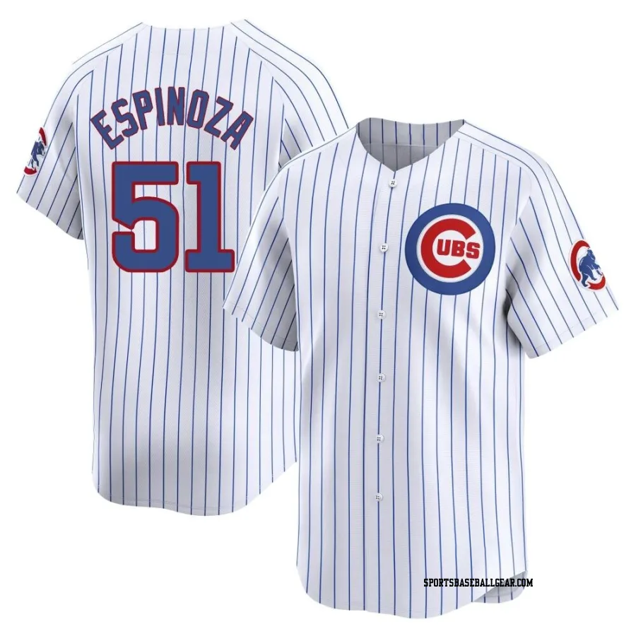 Anderson Espinoza Youth Chicago Cubs White Limited Home Jersey