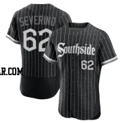 Anderson Severino Men's Chicago White Sox Black Authentic 2021 City Connect Jersey