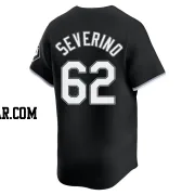 Anderson Severino Men's Chicago White Sox Black Limited Alternate Jersey