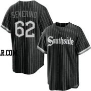 Anderson Severino Men's Chicago White Sox Black Replica 2021 City Connect Jersey