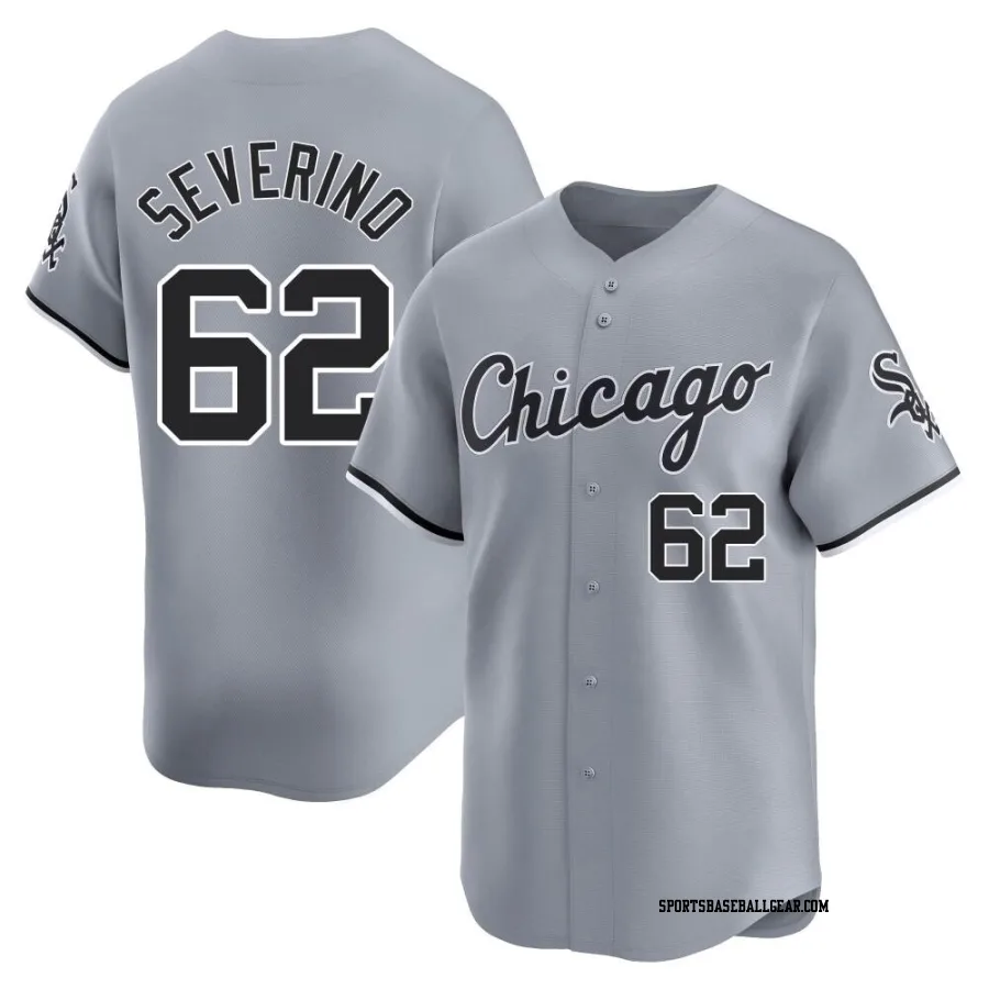 Anderson Severino Men's Chicago White Sox Gray Limited Road Jersey