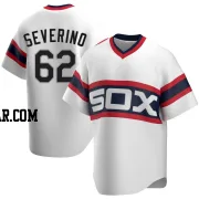 Anderson Severino Men's Chicago White Sox White Replica Cooperstown Collection Jersey