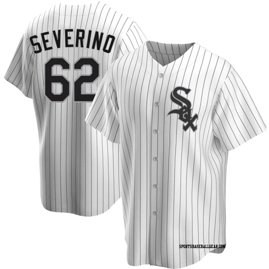 Anderson Severino Men's Chicago White Sox White Replica Home Jersey