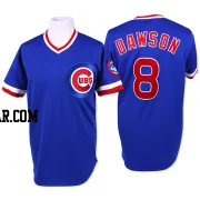 Andre Dawson Men's Chicago Cubs Blue Authentic Throwback Jersey