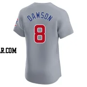 Andre Dawson Men's Chicago Cubs Gray Elite Road Jersey