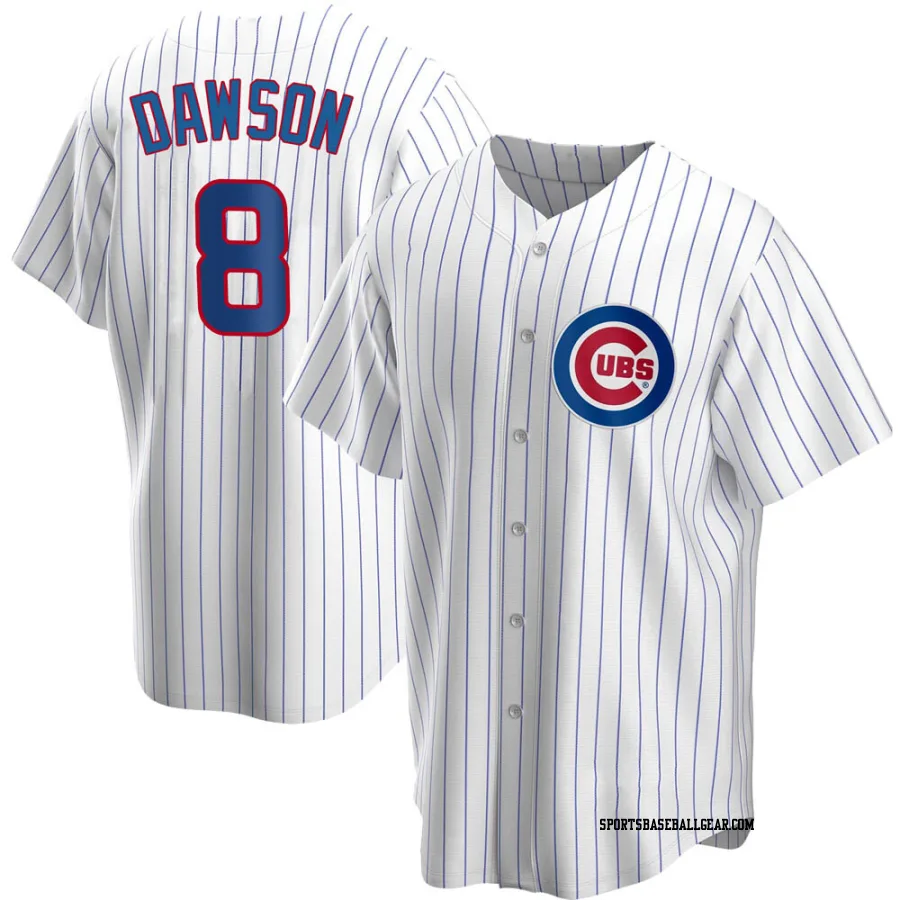 Andre Dawson Men's Chicago Cubs White Replica Home Jersey