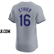 Andre Ethier Men's Los Angeles Dodgers Gray Elite Road Jersey