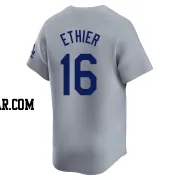 Andre Ethier Men's Los Angeles Dodgers Gray Limited Away Jersey