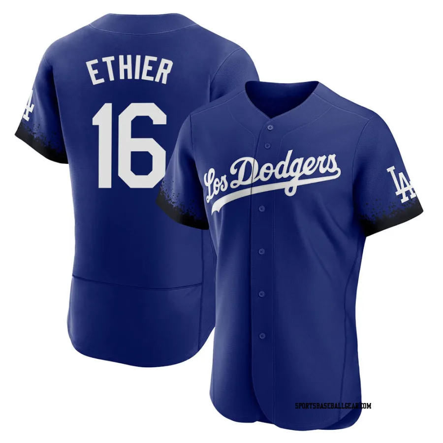 Andre Ethier Men's Los Angeles Dodgers Royal Authentic 2021 City Connect Jersey