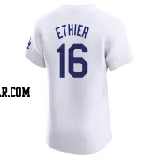 Andre Ethier Men's Los Angeles Dodgers White Elite Home Jersey