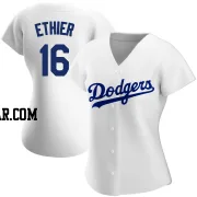 Andre Ethier Women's Los Angeles Dodgers White Authentic Home Jersey