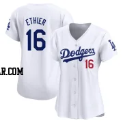 Andre Ethier Women's Los Angeles Dodgers White Limited Home Jersey