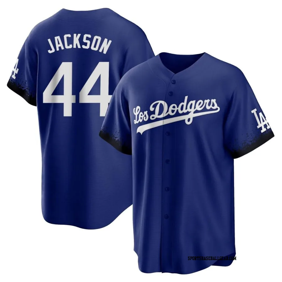 Andre Jackson Men's Los Angeles Dodgers Royal Replica 2021 City Connect Jersey