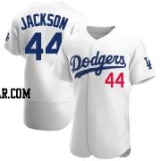 Andre Jackson Men's Los Angeles Dodgers White Authentic Home Jersey