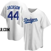 Andre Jackson Men's Los Angeles Dodgers White Replica Home Jersey