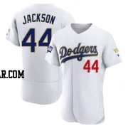 Andre Jackson Men's Los Angeles Dodgers White/Gold Authentic 2021 Gold Program Player Jersey