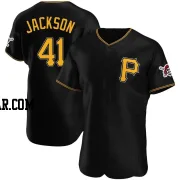 Andre Jackson Men's Pittsburgh Pirates Black Authentic Alternate Jersey