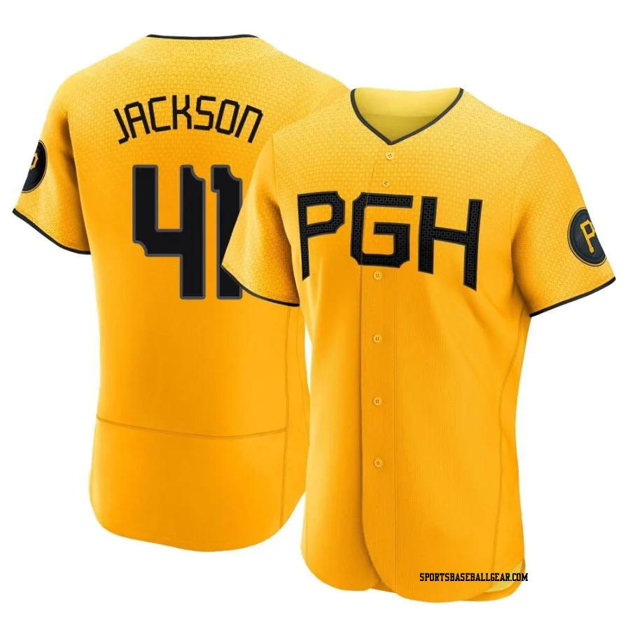 Andre Jackson Men's Pittsburgh Pirates Gold Authentic 2023 City Connect Jersey