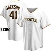 Andre Jackson Men's Pittsburgh Pirates White Replica Home Jersey