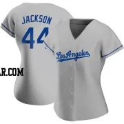 Andre Jackson Women's Los Angeles Dodgers Gray Replica Road Jersey