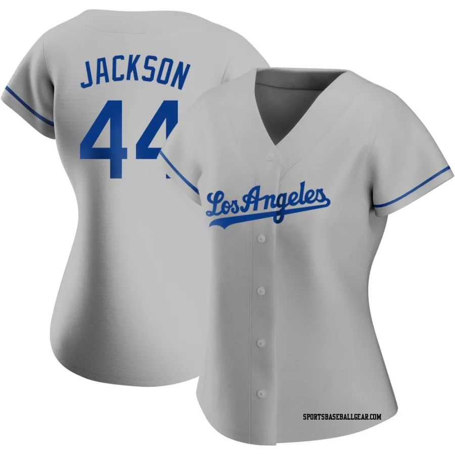 Andre Jackson Women's Los Angeles Dodgers Gray Replica Road Jersey