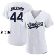 Andre Jackson Women's Los Angeles Dodgers White/Gold Authentic 2021 Gold Program Player Jersey