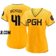 Andre Jackson Women's Pittsburgh Pirates Gold Authentic 2023 City Connect Jersey