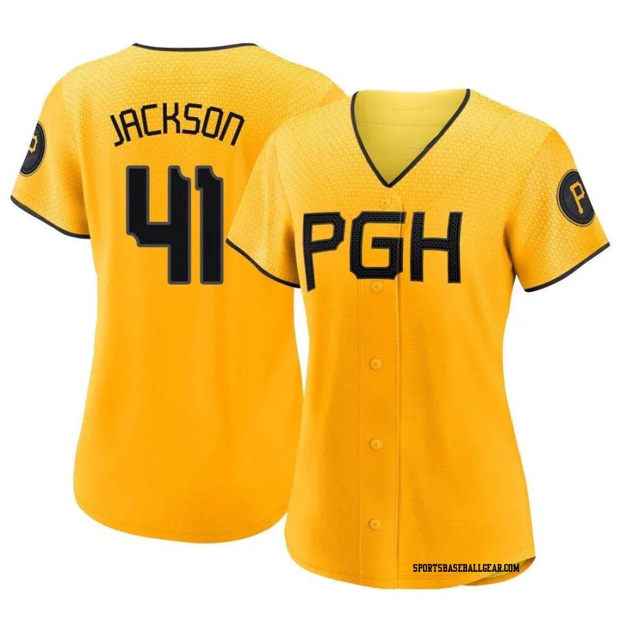 Andre Jackson Women's Pittsburgh Pirates Gold Authentic 2023 City Connect Jersey