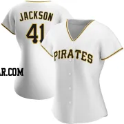 Andre Jackson Women's Pittsburgh Pirates White Authentic Home Jersey