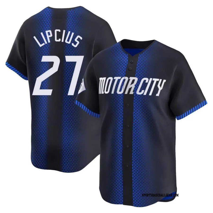 Andre Lipcius Men's Detroit Tigers Blue Limited 2024 City Connect Jersey