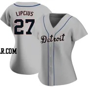 Andre Lipcius Women's Detroit Tigers Gray Authentic Road Jersey