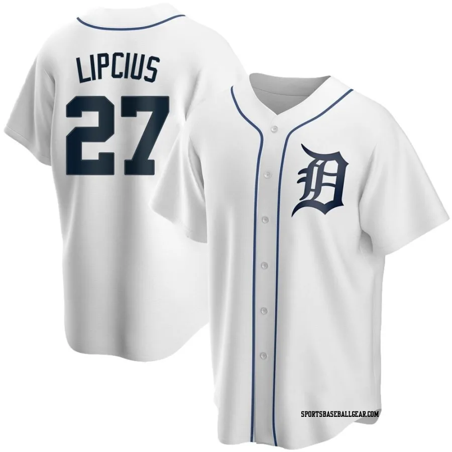 Andre Lipcius Youth Detroit Tigers White Replica Home Jersey