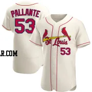 Andre Pallante Men's St. Louis Cardinals Cream Authentic Alternate Jersey