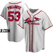 Andre Pallante Men's St. Louis Cardinals White Home Cooperstown Collection Jersey