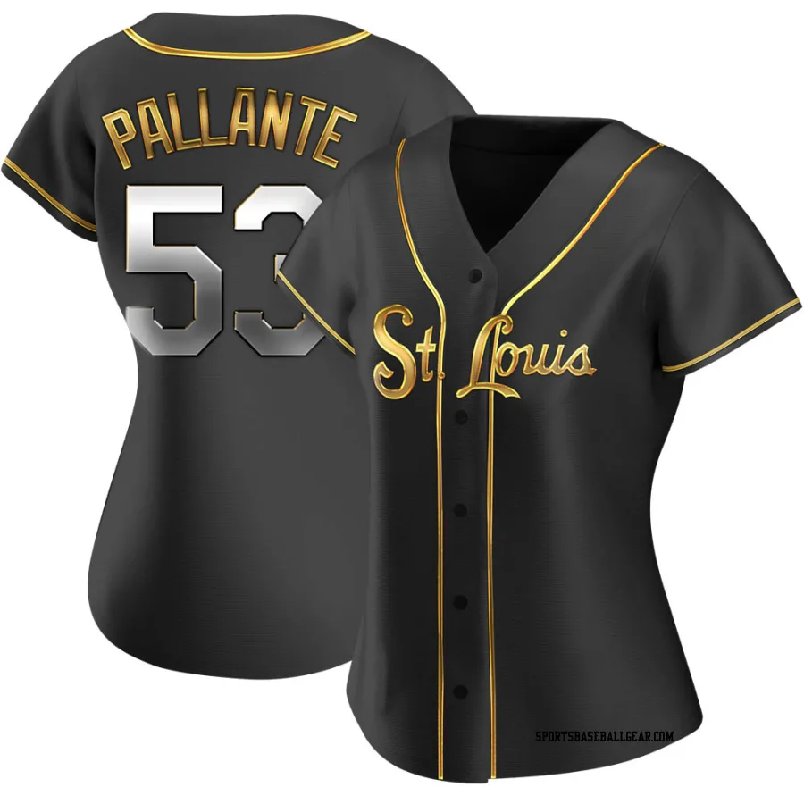 Andre Pallante Women's St. Louis Cardinals Black Golden Replica Alternate Jersey