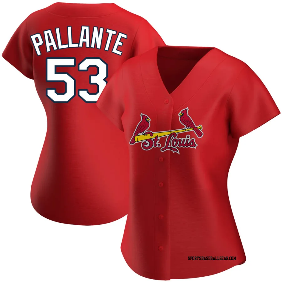 Andre Pallante Women's St. Louis Cardinals Red Replica Alternate Jersey